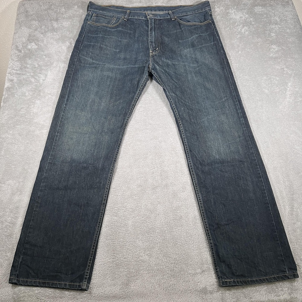 Levis Jeans Mens 40x32 Blue 505 Medium Wash Straight Leg Zip Fly Denim Classic
